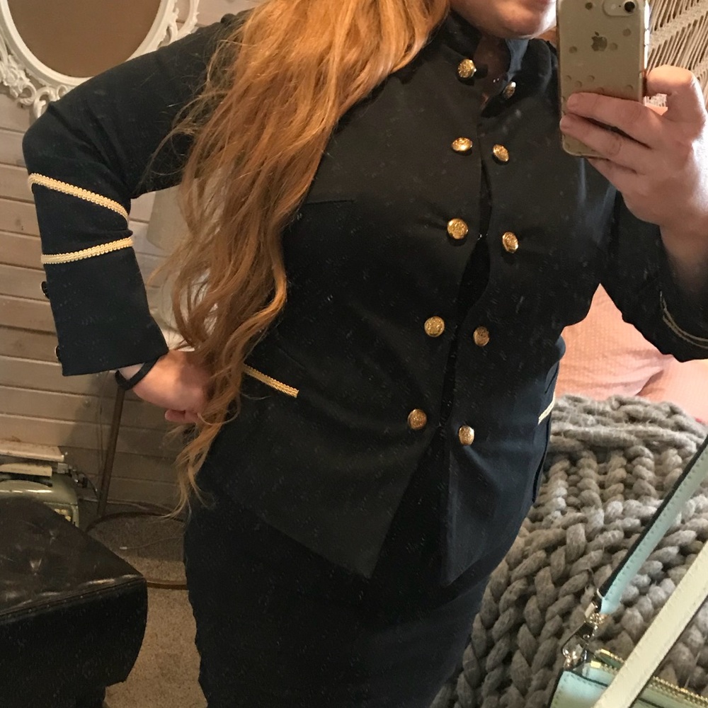 Military Style Blazer - X